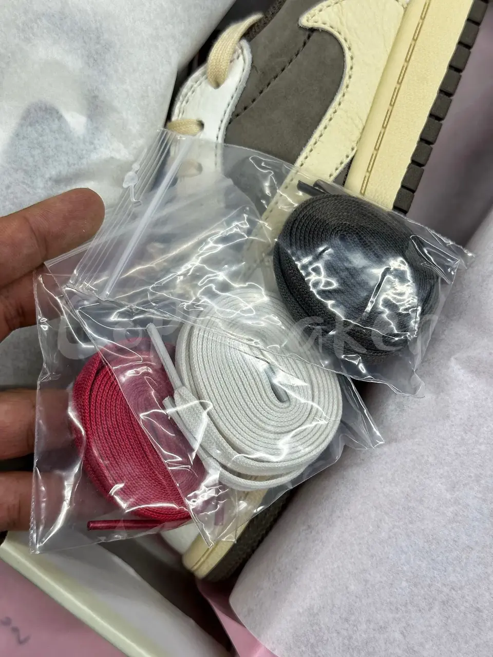 【預售】Travis Scott x AJ1 Low OG “Reverse Mocha” 聯名 反轉摩卡 白棕 倒鉤 童鞋 中童 AJ1