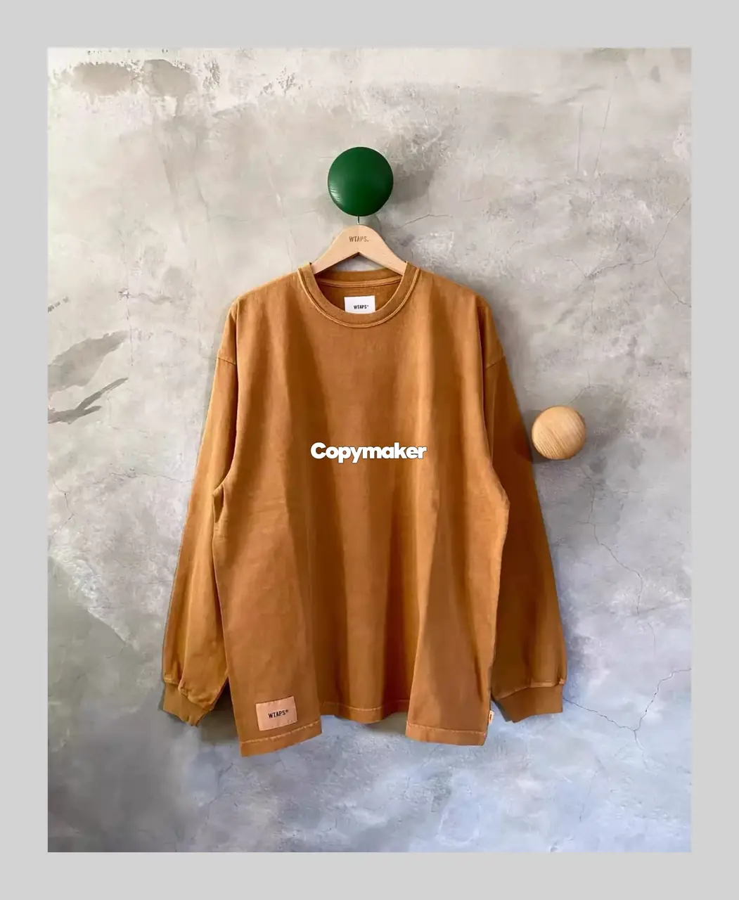 【預售】【雙11新品】WTAPS 25AW SPECLS COTTON 水洗蠟染 印花字母 長袖T恤 三色