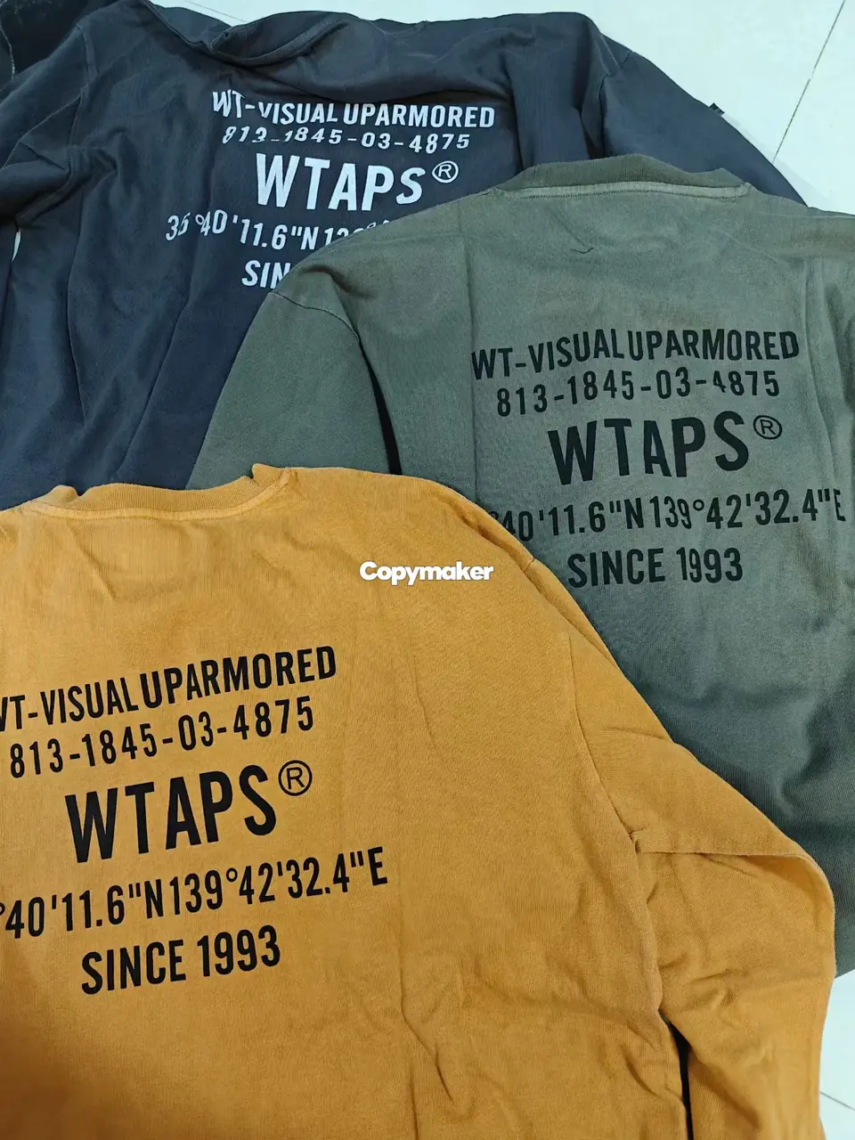 【預售】【雙11新品】WTAPS 25AW SPECLS COTTON 水洗蠟染 印花字母 長袖T恤 三色