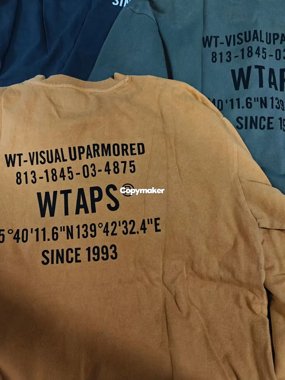 【預售】【雙11新品】WTAPS 25AW SPECLS COTTON 水洗蠟染 印花字母 長袖T恤 三色
