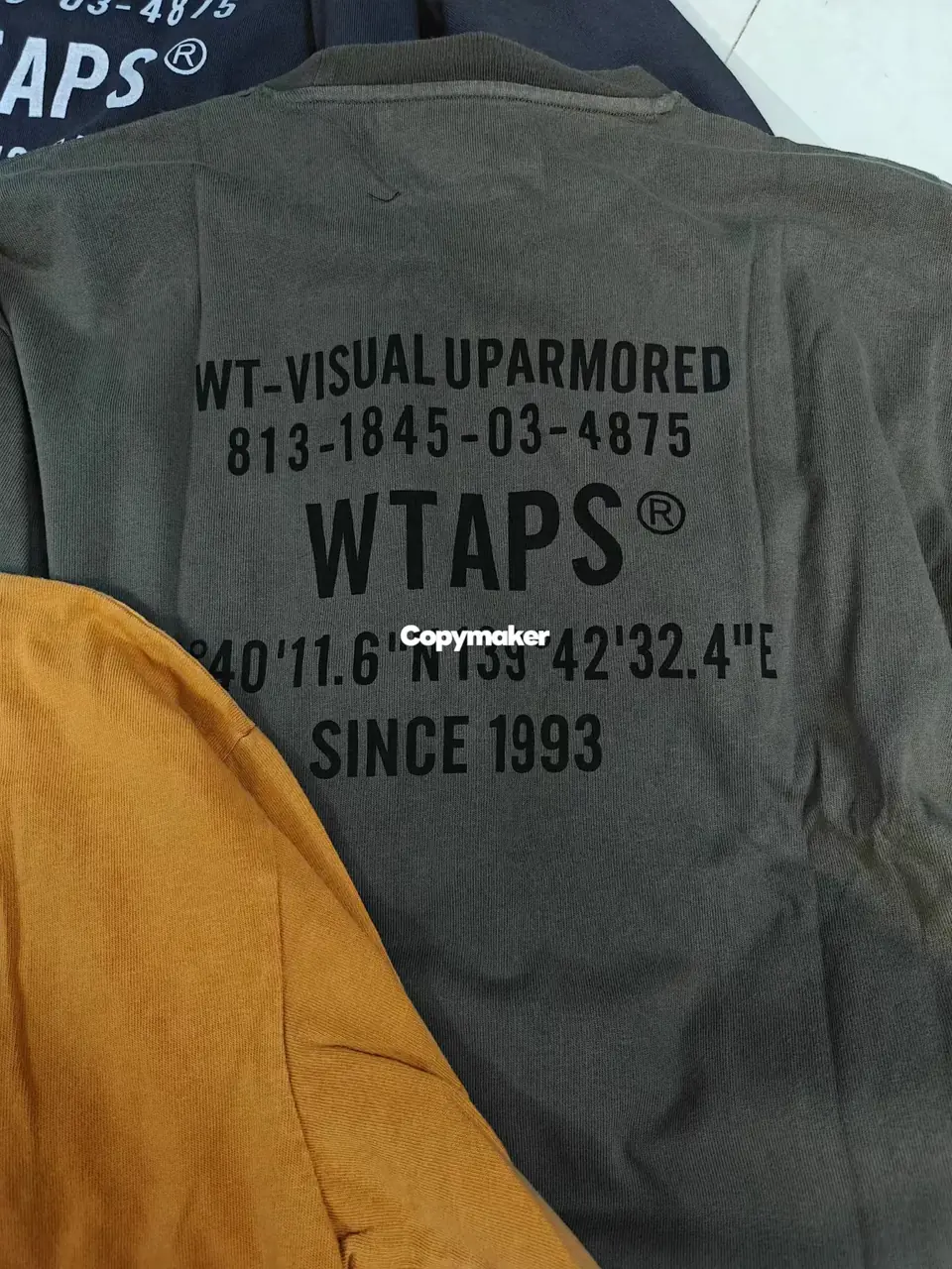 【預售】【雙11新品】WTAPS 25AW SPECLS COTTON 水洗蠟染 印花字母 長袖T恤 三色