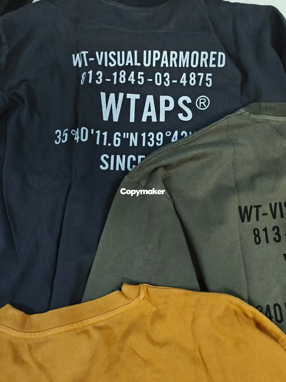 【預售】【雙11新品】WTAPS 25AW SPECLS COTTON 水洗蠟染 印花字母 長袖T恤 三色