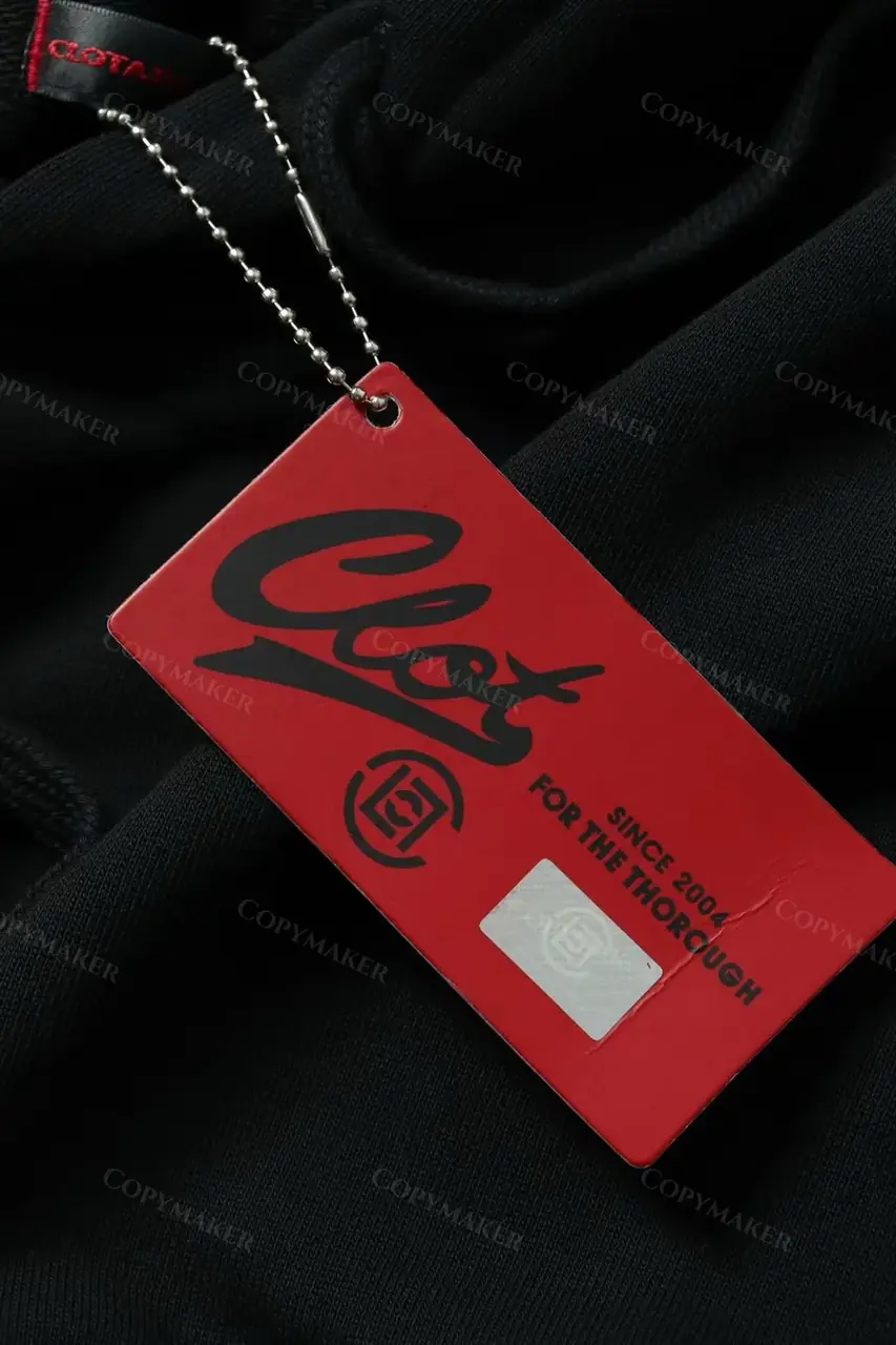CLOT x FRAGMENT 23SS 20周年聯名閃電熊貓印花 重磅水洗 帽T連帽衛衣 藤原浩