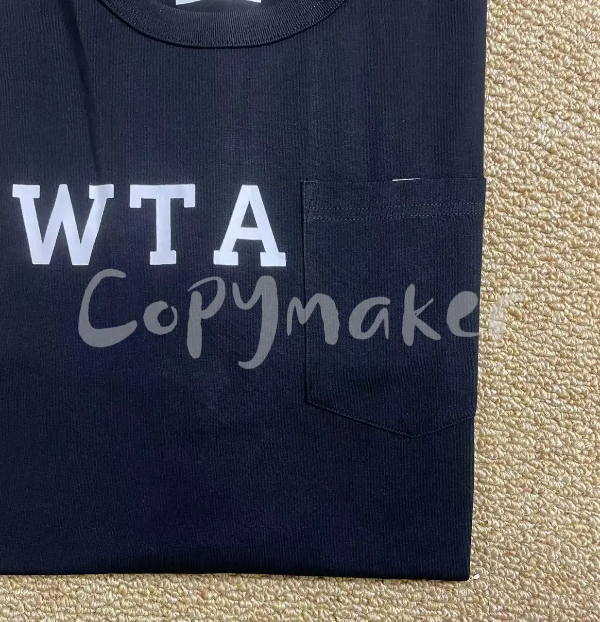 WTAPS 23SSDESIGN CTPL.COLLEGE 口袋印花 日系 圓領短袖T恤
