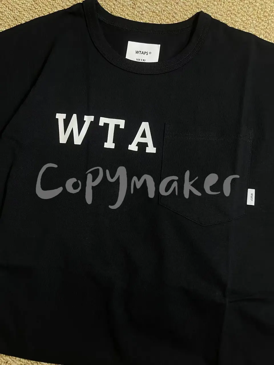 WTAPS 23SSDESIGN CTPL.COLLEGE 口袋印花 日系 圓領短袖T恤