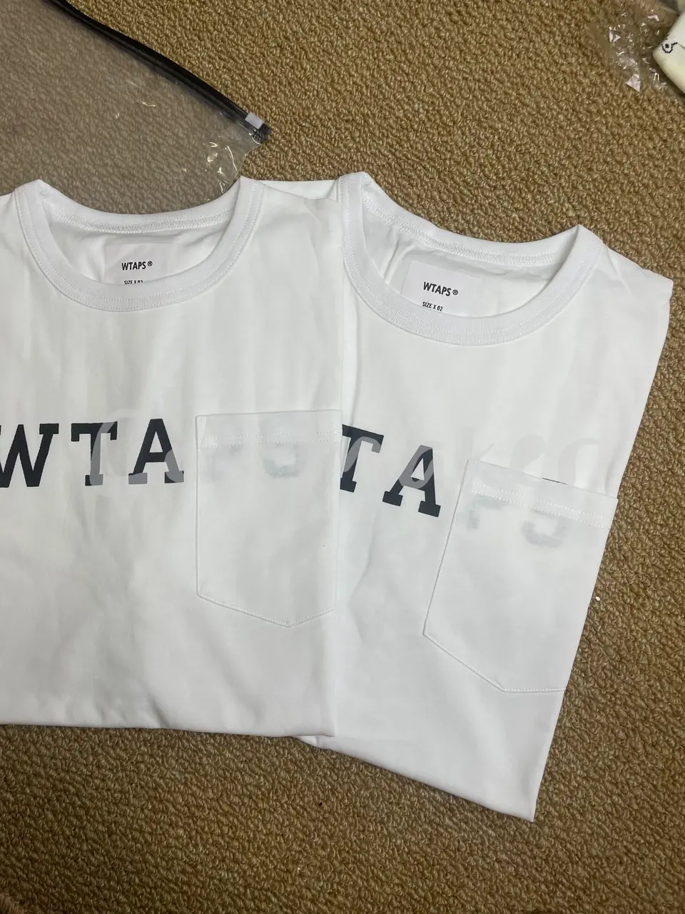 WTAPS 23SSDESIGN CTPL.COLLEGE 口袋印花 日系 圓領短袖T恤