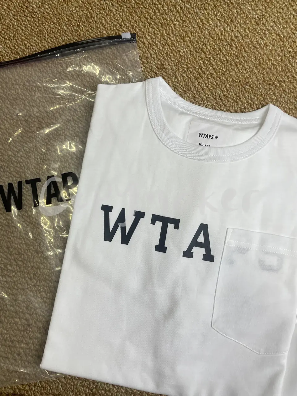 WTAPS 23SSDESIGN CTPL.COLLEGE 口袋印花 日系 圓領短袖T恤