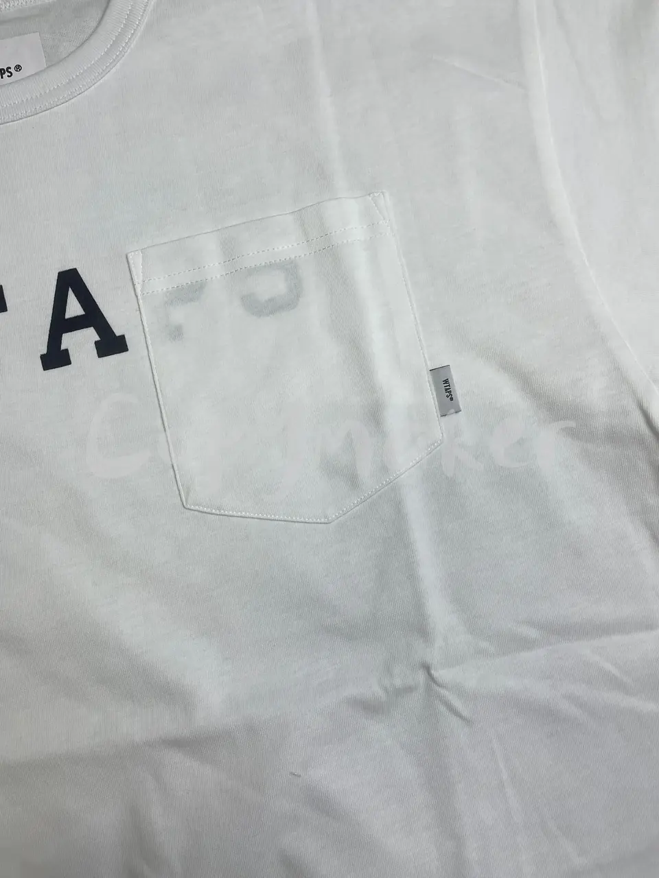 WTAPS 23SSDESIGN CTPL.COLLEGE 口袋印花 日系 圓領短袖T恤