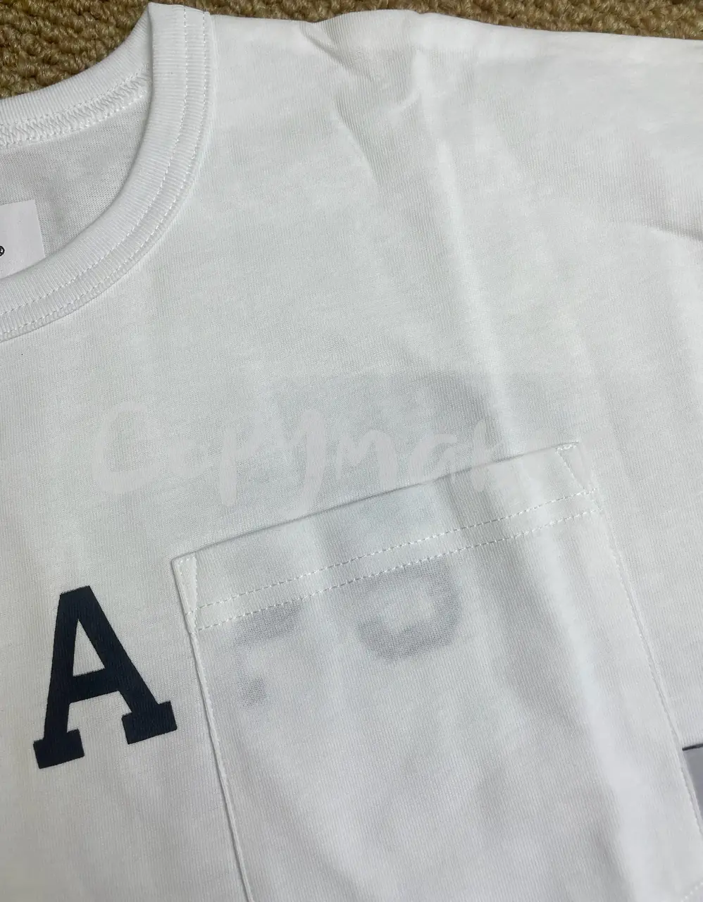 WTAPS 23SSDESIGN CTPL.COLLEGE 口袋印花 日系 圓領短袖T恤