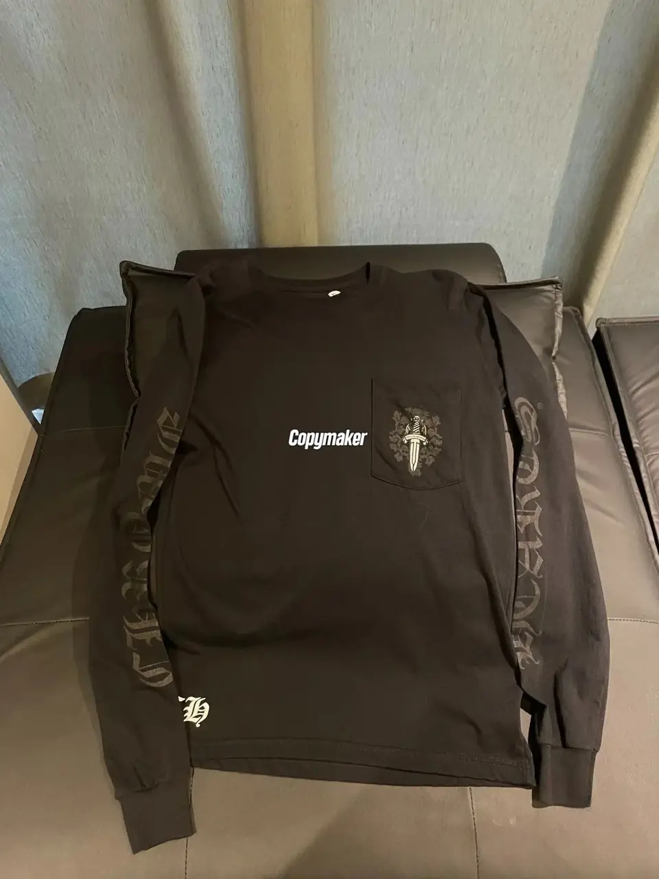 【預售】【福利回饋】Chrome Hearts 25FW 暗紋藤蔓寶劍梵文字母 華夫格長袖T恤 CH 克羅心