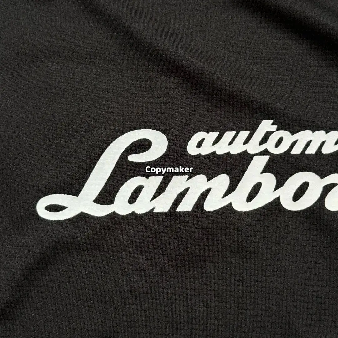 【現貨】巴黎 BLC 25SS x Lamborghini 聯名 車標刺繡logo 短袖T恤足球衣 黑色