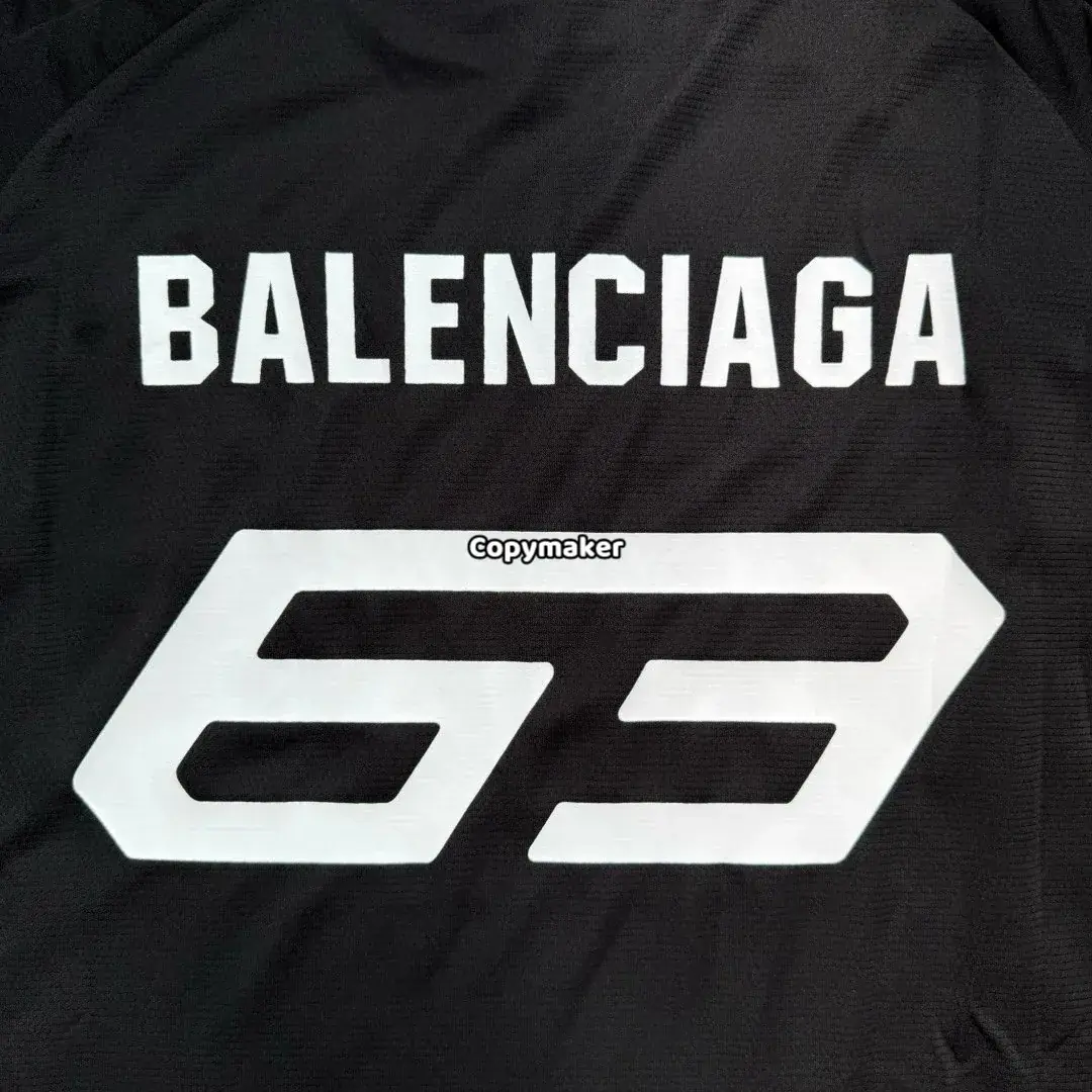 【現貨】巴黎 BLC 25SS x Lamborghini 聯名 車標刺繡logo 短袖T恤足球衣 黑色