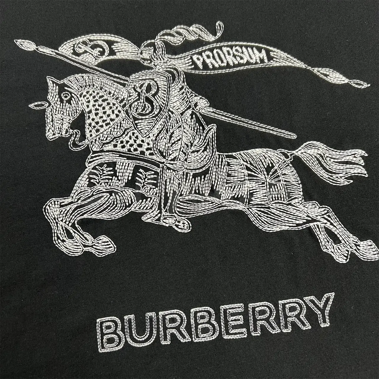 BR 23SS 馬術騎士 戰馬刺繡 logo 短袖T恤