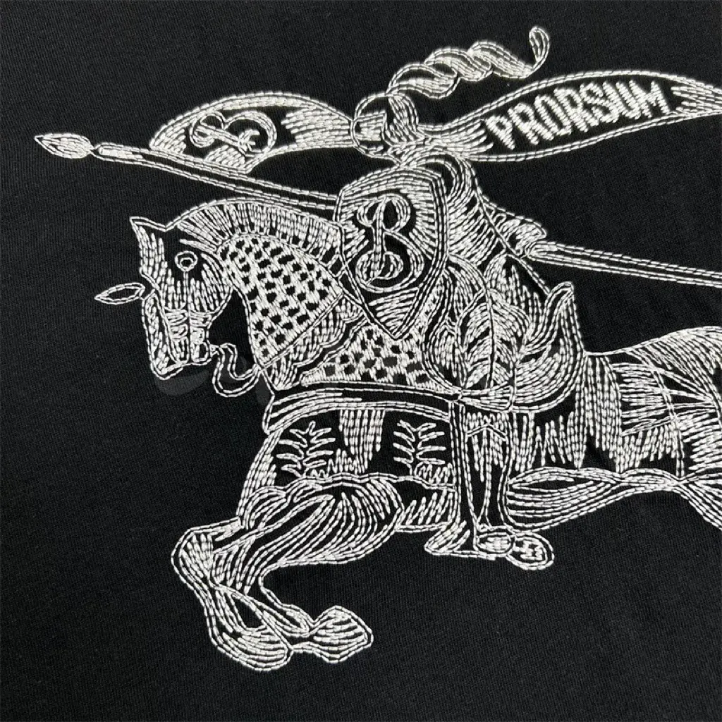 BR 23SS 馬術騎士 戰馬刺繡 logo 短袖T恤