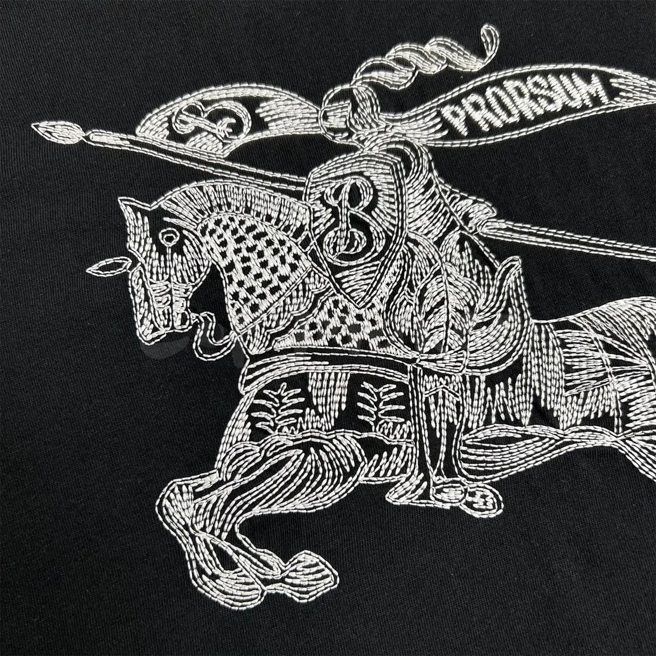 BR 23SS 馬術騎士 戰馬刺繡 logo 短袖T恤