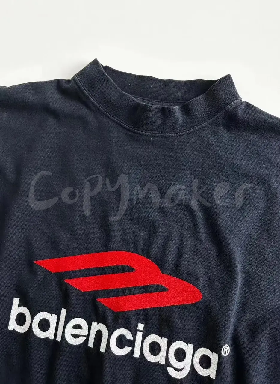 巴黎 BLC 23FW Soprty 3B 刺繡 雙面大LOGO 基本款 長袖T恤