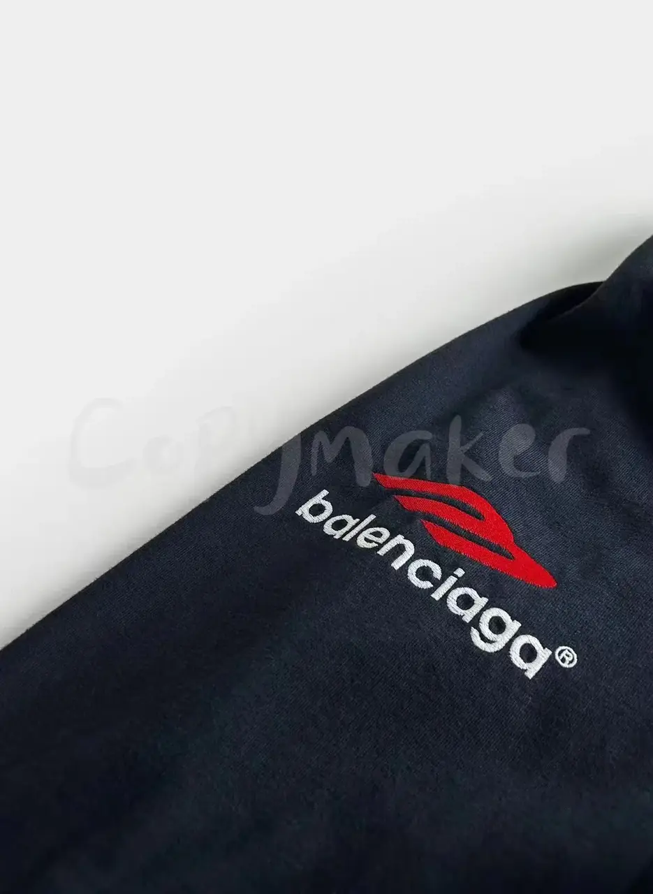 巴黎 BLC 23FW Soprty 3B 刺繡 雙面大LOGO 基本款 長袖T恤