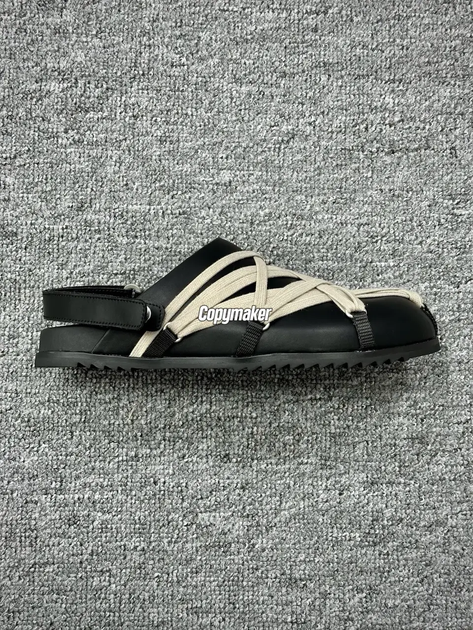 【預售】Rick Owens RO Megalace 主線 交叉綁帶 頭層牛皮包頭鞋穆勒鞋懶人鞋休閒鞋拖鞋半拖
