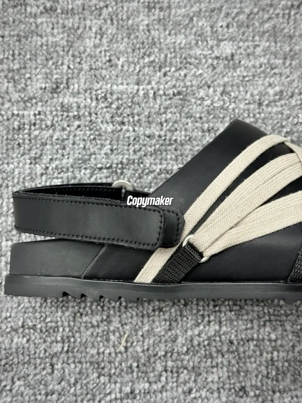 【預售】Rick Owens RO Megalace 主線 交叉綁帶 頭層牛皮包頭鞋穆勒鞋懶人鞋休閒鞋拖鞋半拖