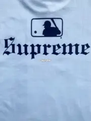 【預售】Sup x MLB FW25 WEEK17 Team Tee NY 草寫字母後背圖像短袖T恤 黑/白：圖片 10