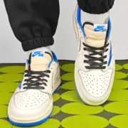 【預售】Travis Scott x Fragment Design x Air Jordan 1 三方聯名 白藍 10.0 閃電 倒鉤 AJ1：圖片 3