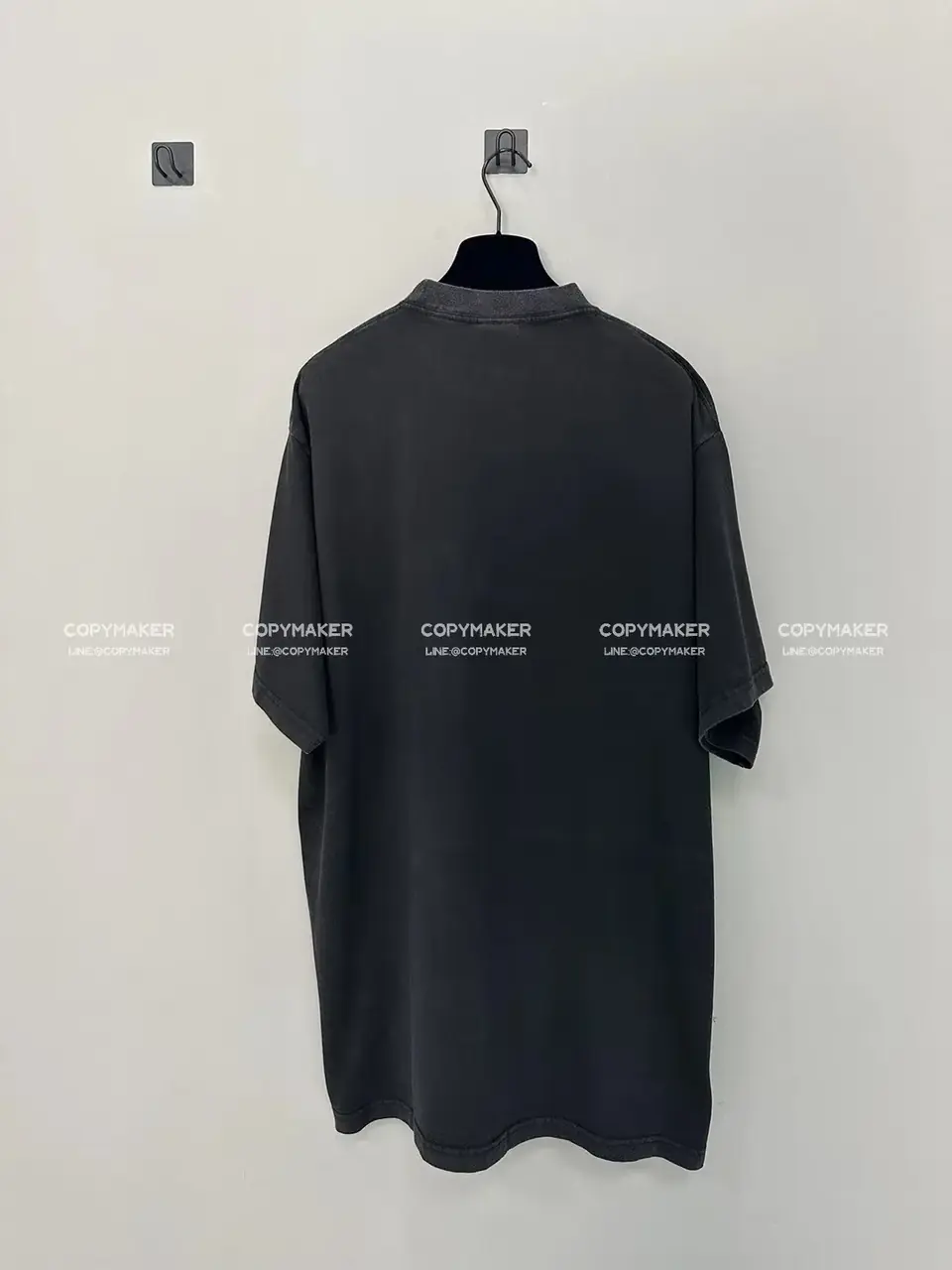 巴黎 BLC 22FW XXXL 水洗 蠟染 褪色 刺繡 短袖T恤 3XL