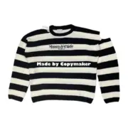 Maison Margiela Tommy Cash 馬吉拉 聯名 刺繡 條紋 LOGO 針織 毛衣 mm6：圖片 6