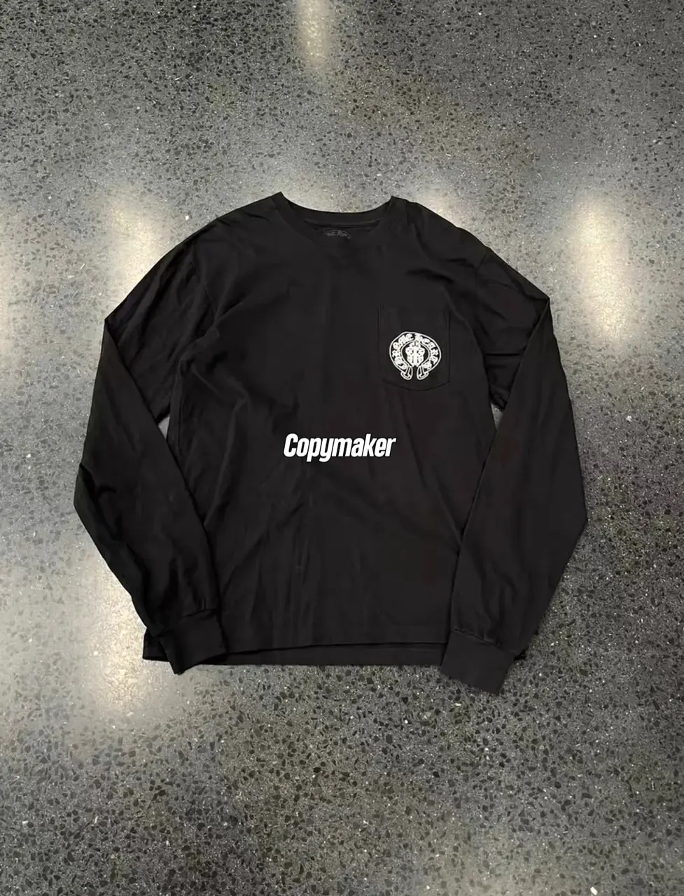 【現貨】Chrome Hearts 25SS 馬蹄 後背國旗印花 長袖T恤 CH 克羅心 黑色