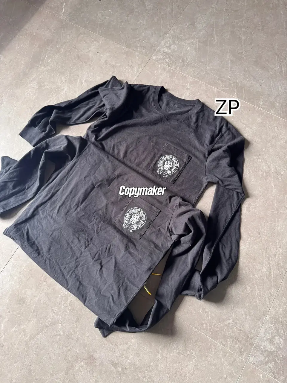 【現貨】Chrome Hearts 25SS 馬蹄 後背國旗印花 長袖T恤 CH 克羅心 黑色