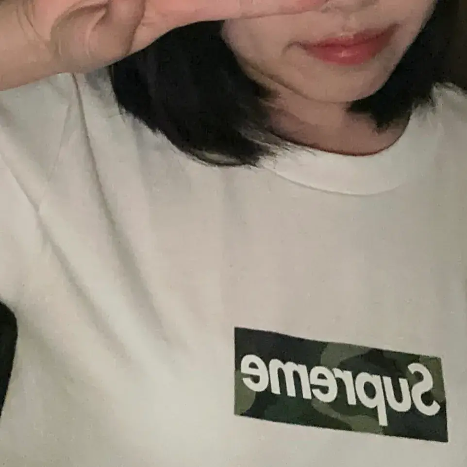 Sup 23FW 迷彩box logo boxlogo bogo 圓領短袖T恤