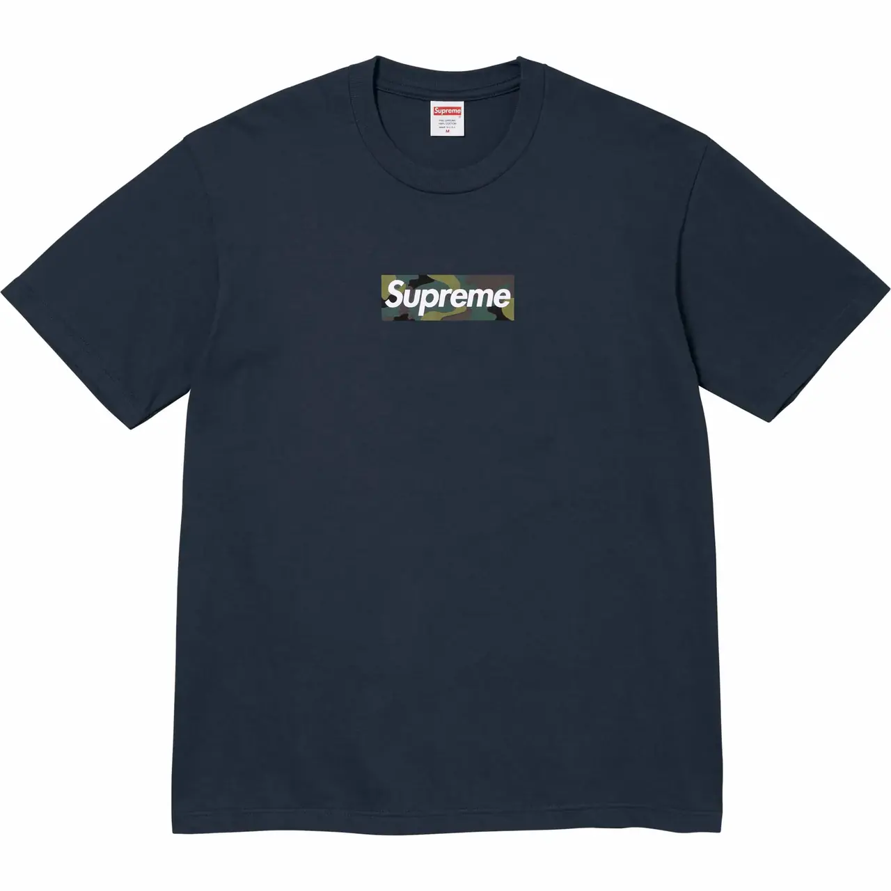 Sup 23FW 迷彩box logo boxlogo bogo 圓領短袖T恤
