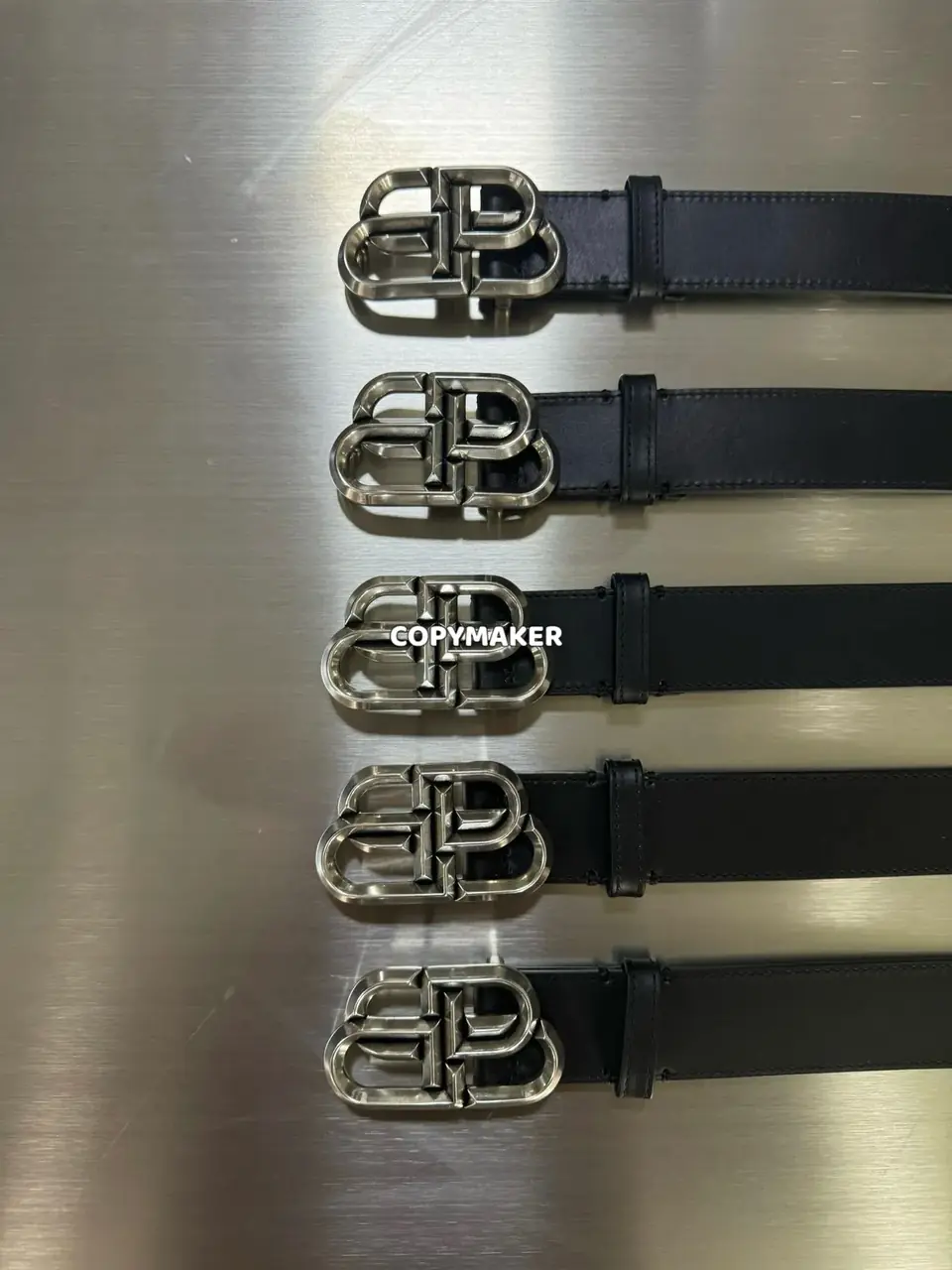 【現貨】【過驗】巴黎 BLC 24SS 經典鎖扣雙B字母logo 頭層牛皮 作舊 皮帶腰帶 115cm