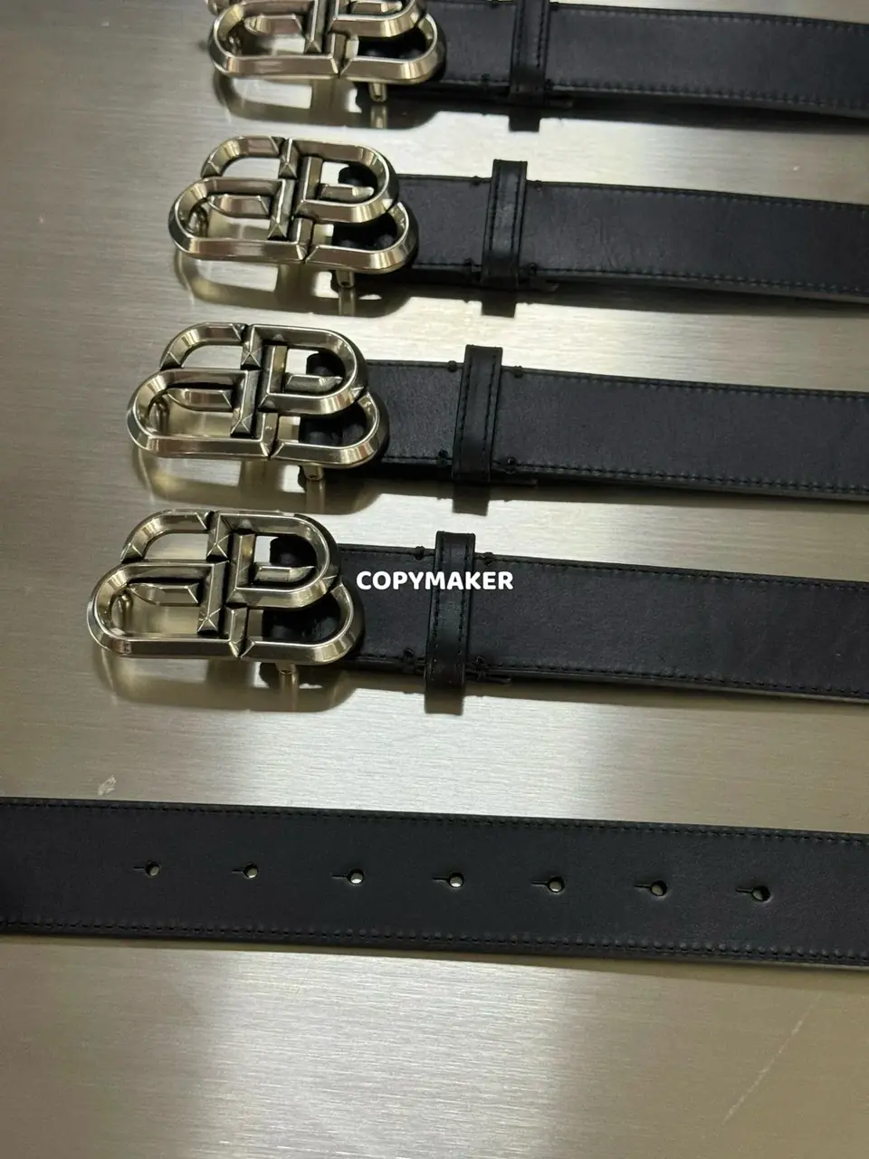 【現貨】【過驗】巴黎 BLC 24SS 經典鎖扣雙B字母logo 頭層牛皮 作舊 皮帶腰帶 115cm