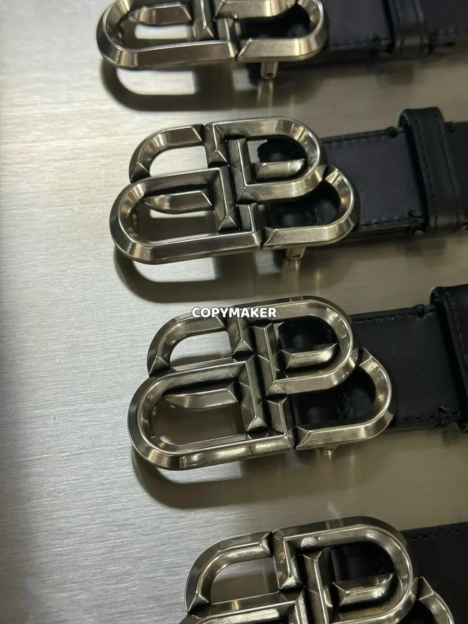 【現貨】【過驗】巴黎 BLC 24SS 經典鎖扣雙B字母logo 頭層牛皮 作舊 皮帶腰帶 115cm