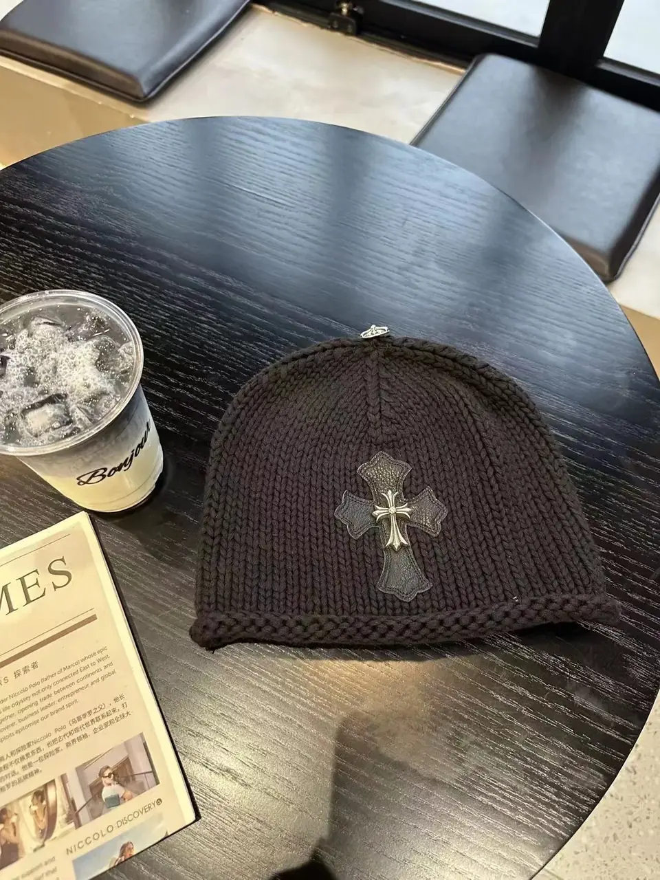【現貨】Chrome Hearts 22FW 鍍銀十字架 CH 克羅心 羊毛混紡 毛帽 冷帽 帽子
