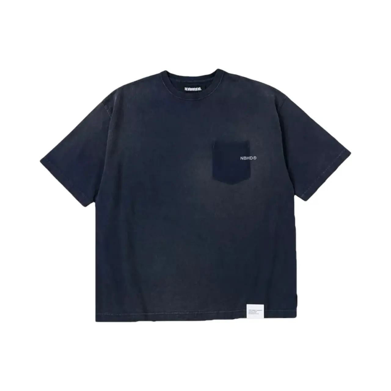 【預售】NEIGHBORHOOD 25SS 重磅洗水做舊蠟染破壞口袋 短袖T恤 NBHD