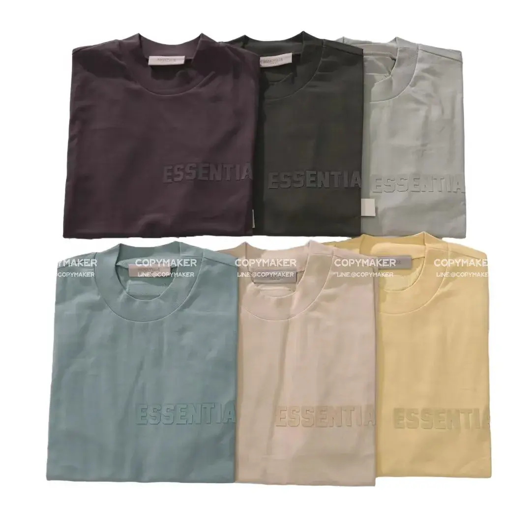 23SS FOG ESSENTIALS 副線 膠標 短袖T恤 2023 FEAR OF GOD 莫蘭迪
