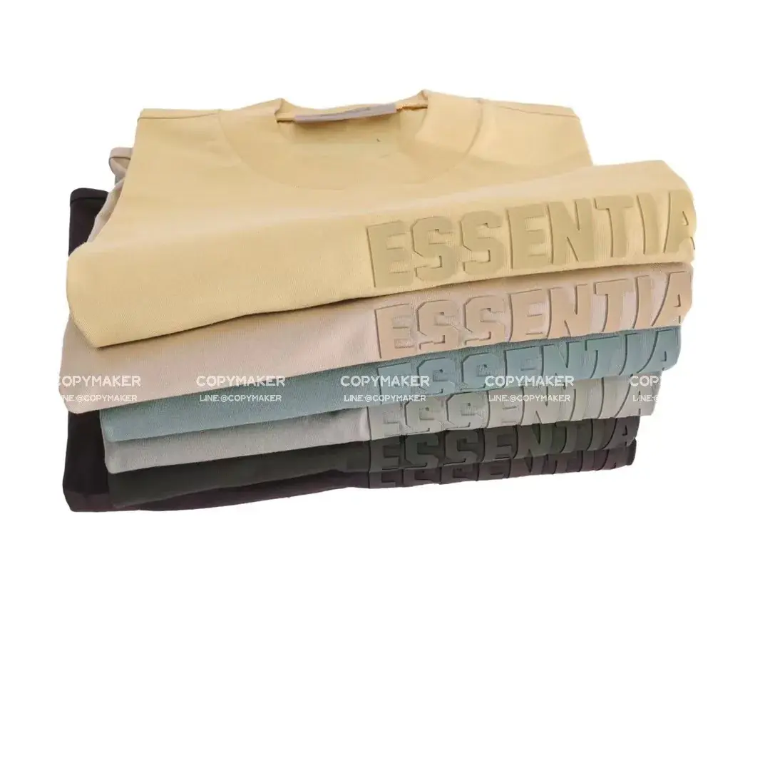 23SS FOG ESSENTIALS 副線 膠標 短袖T恤 2023 FEAR OF GOD 莫蘭迪
