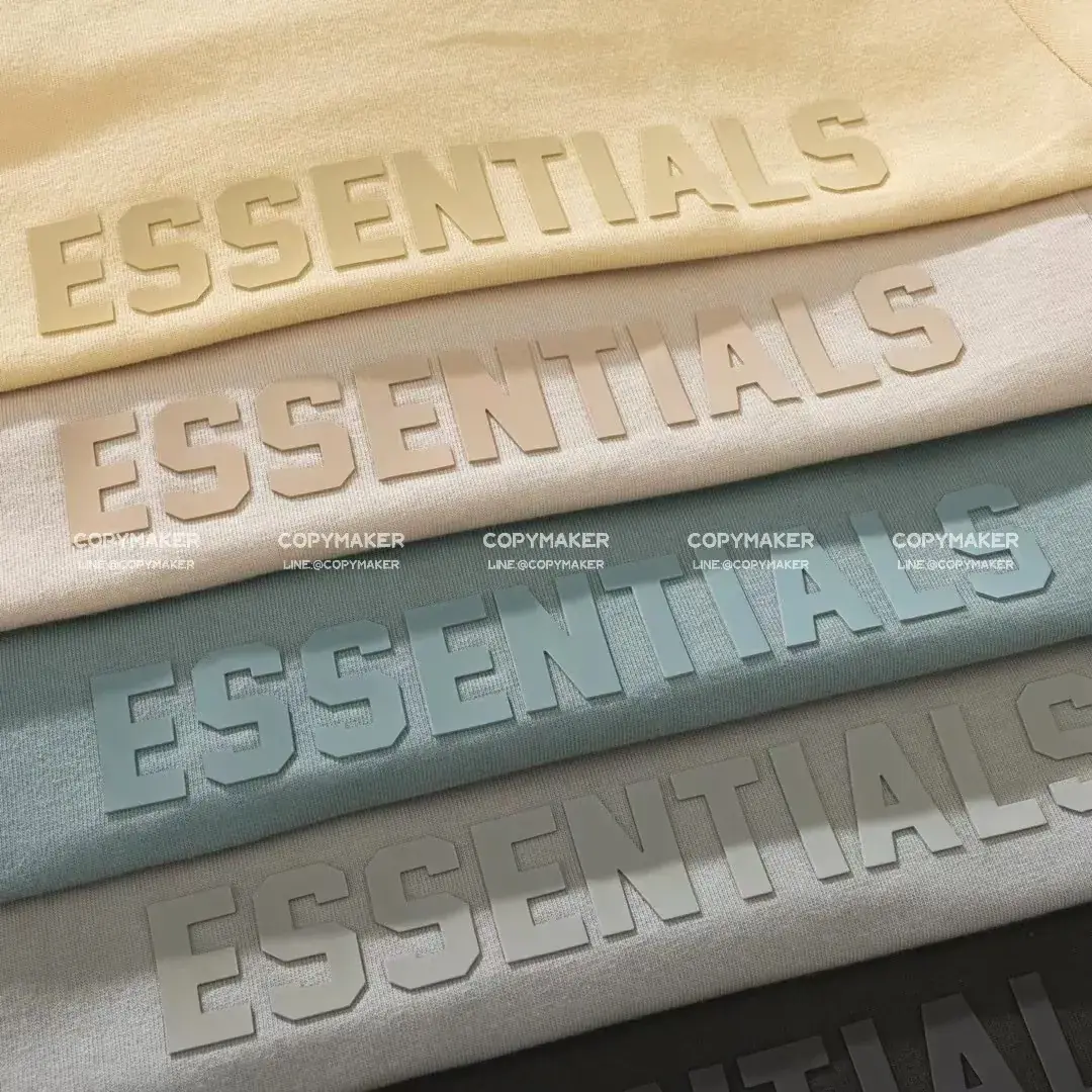 23SS FOG ESSENTIALS 副線 膠標 短袖T恤 2023 FEAR OF GOD 莫蘭迪