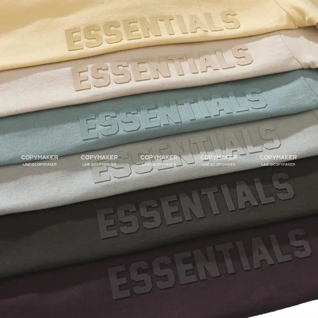 23SS FOG ESSENTIALS 副線 膠標 短袖T恤 2023 FEAR OF GOD 莫蘭迪