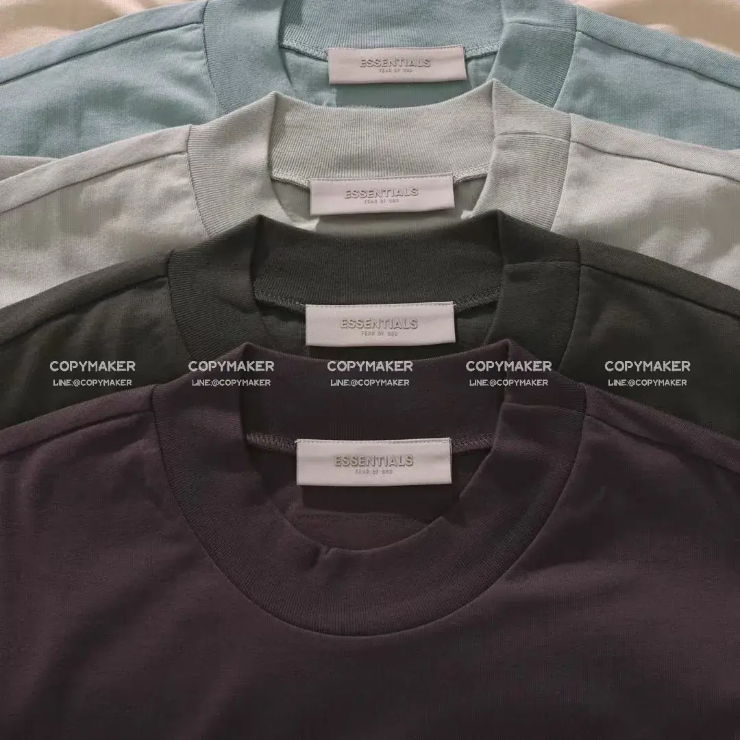 23SS FOG ESSENTIALS 副線 膠標 短袖T恤 2023 FEAR OF GOD 莫蘭迪