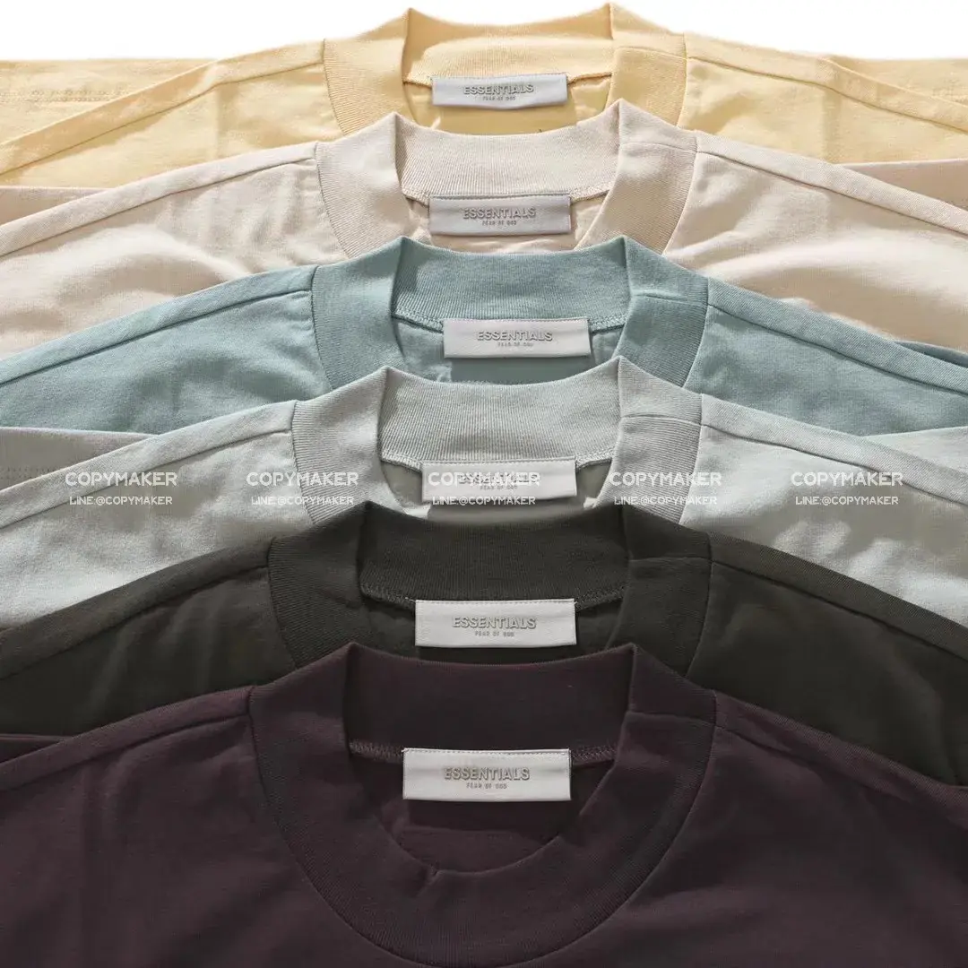 23SS FOG ESSENTIALS 副線 膠標 短袖T恤 2023 FEAR OF GOD 莫蘭迪