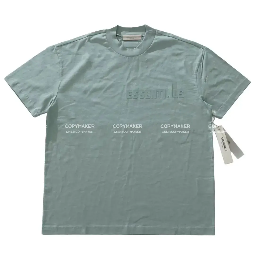 23SS FOG ESSENTIALS 副線 膠標 短袖T恤 2023 FEAR OF GOD 莫蘭迪