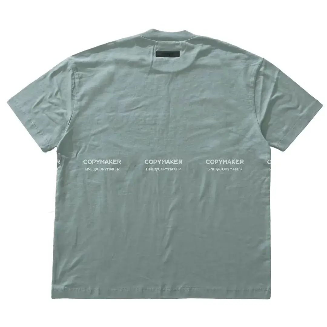 23SS FOG ESSENTIALS 副線 膠標 短袖T恤 2023 FEAR OF GOD 莫蘭迪