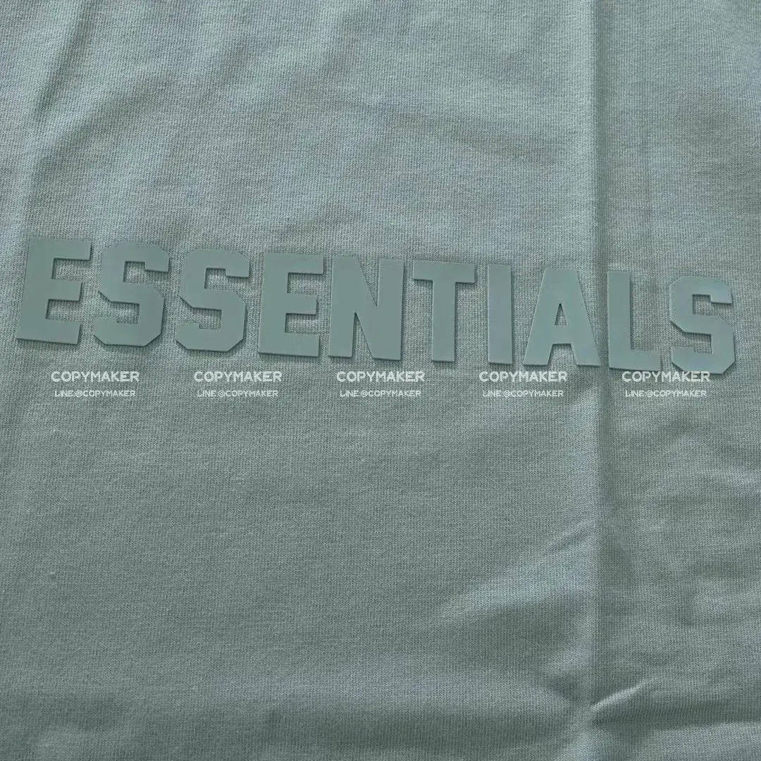 23SS FOG ESSENTIALS 副線 膠標 短袖T恤 2023 FEAR OF GOD 莫蘭迪