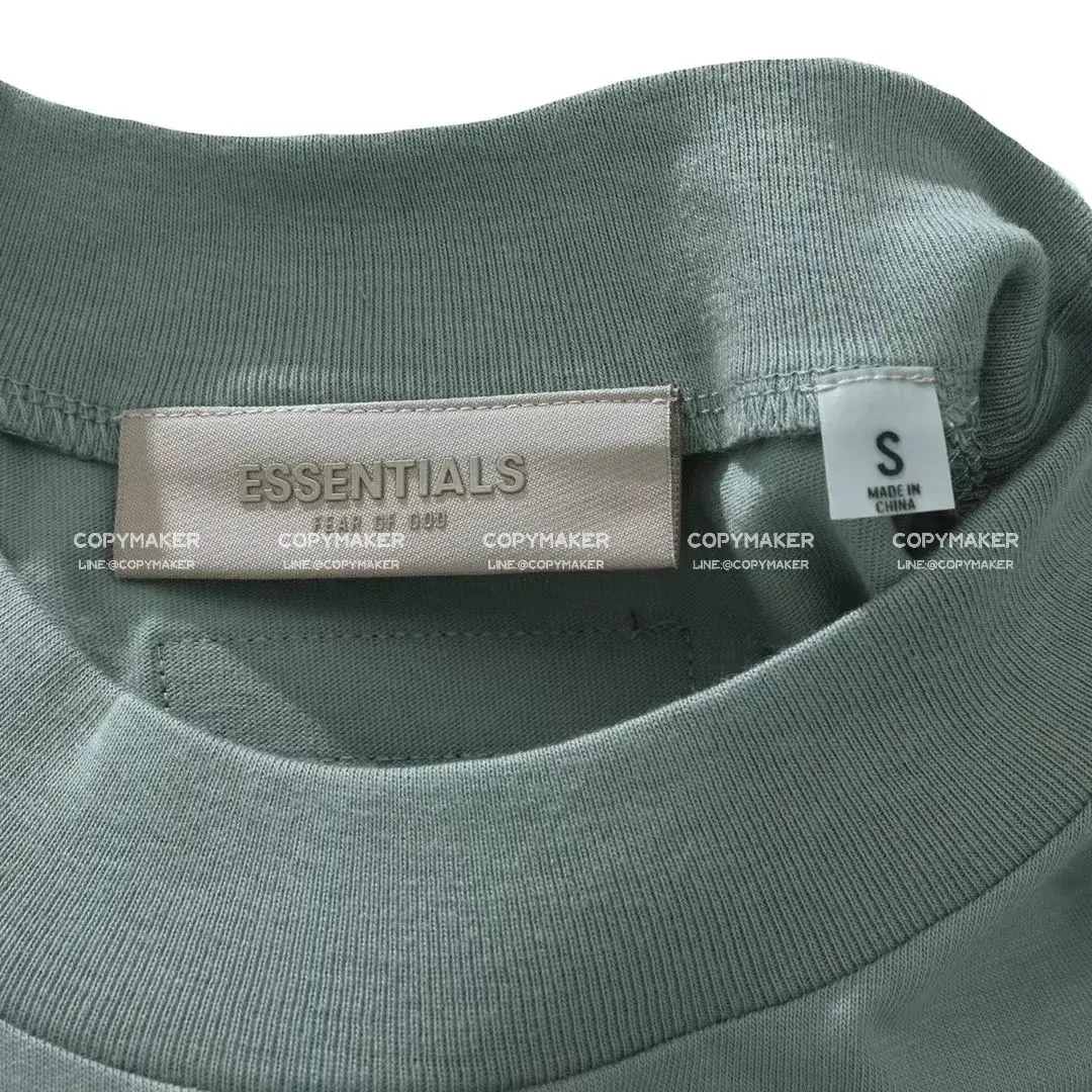 23SS FOG ESSENTIALS 副線 膠標 短袖T恤 2023 FEAR OF GOD 莫蘭迪