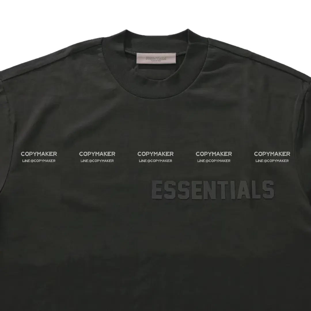 23SS FOG ESSENTIALS 副線 膠標 短袖T恤 2023 FEAR OF GOD 莫蘭迪
