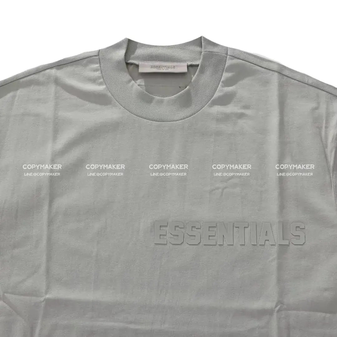 23SS FOG ESSENTIALS 副線 膠標 短袖T恤 2023 FEAR OF GOD 莫蘭迪