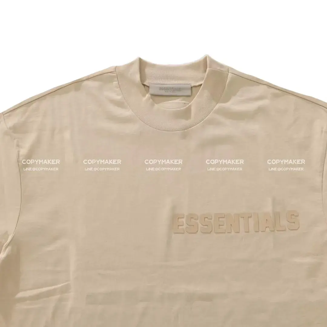 23SS FOG ESSENTIALS 副線 膠標 短袖T恤 2023 FEAR OF GOD 莫蘭迪