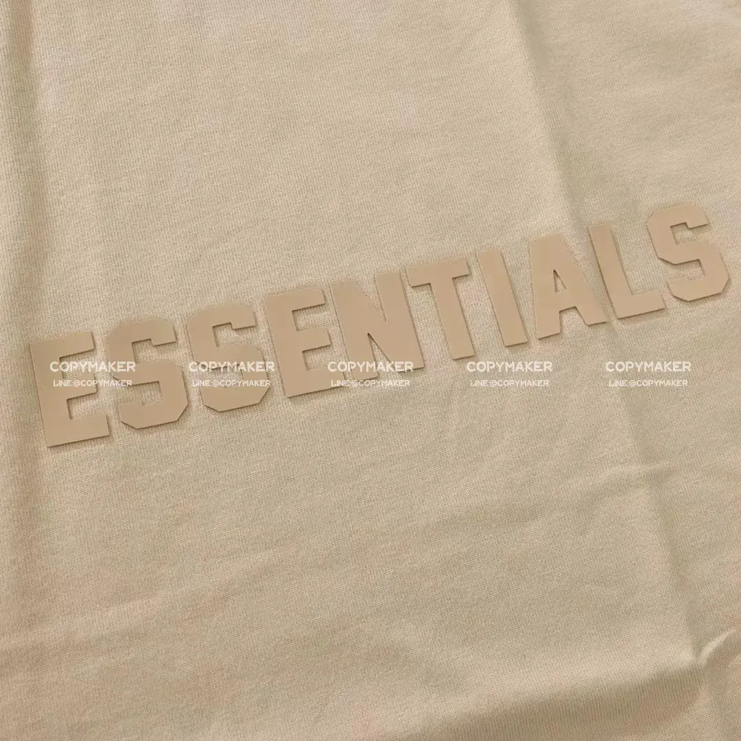 23SS FOG ESSENTIALS 副線 膠標 短袖T恤 2023 FEAR OF GOD 莫蘭迪